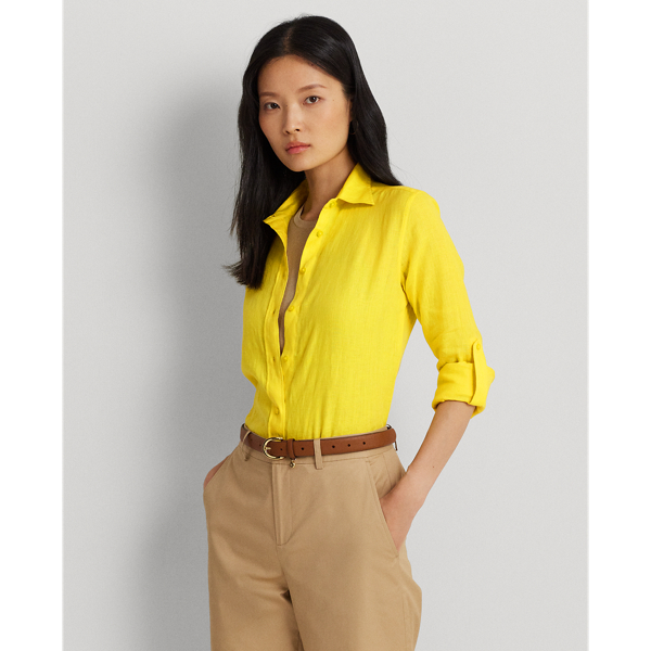 LAUREN RALPH LAUREN】リネン シャツ | (トップス/シャツ/ブラウス 