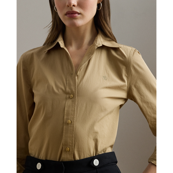 LAUREN RALPH LAUREN】フェザーウェイト コットン シャツ | (トップス 