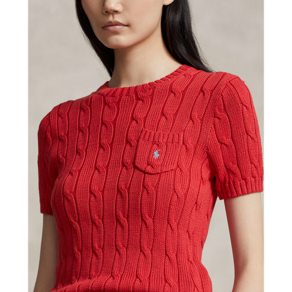 【新品・タグ付】POLO RALPH LAUREN 半袖ケーブルニット 黒 L POLO RALPH LAUREN - 【新品・タグ付】POLO RALPH LAUREN 半袖