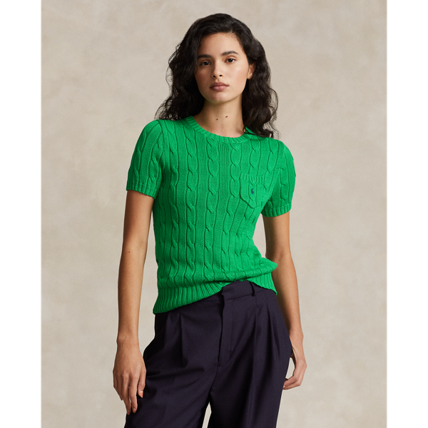 POLO RALPH LAUREN(ポロラルフローレン)：半袖ニットセーター