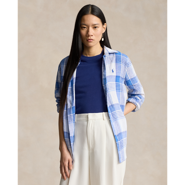 POLO RALPH LAUREN(ポロラルフローレン)：リネンシャツ麻ボーダー