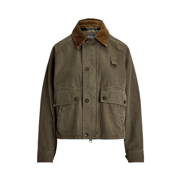 バスト下丈のクロップドジャケット