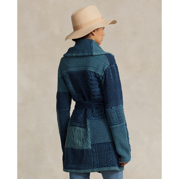 POLO RALPH LAUREN】コットン パッチワーク カーディガン | (トップス  