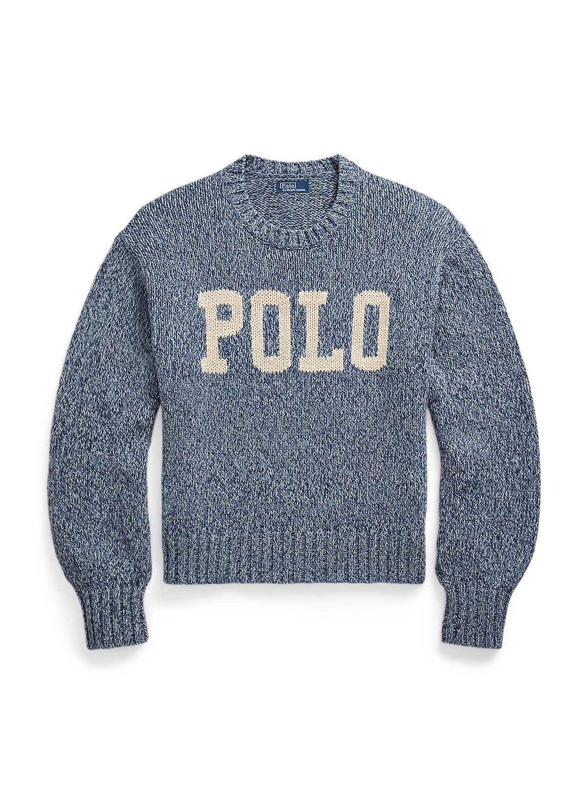 POLO RALPH LAUREN】ロゴ コットン クルーネック セーター | (トップス