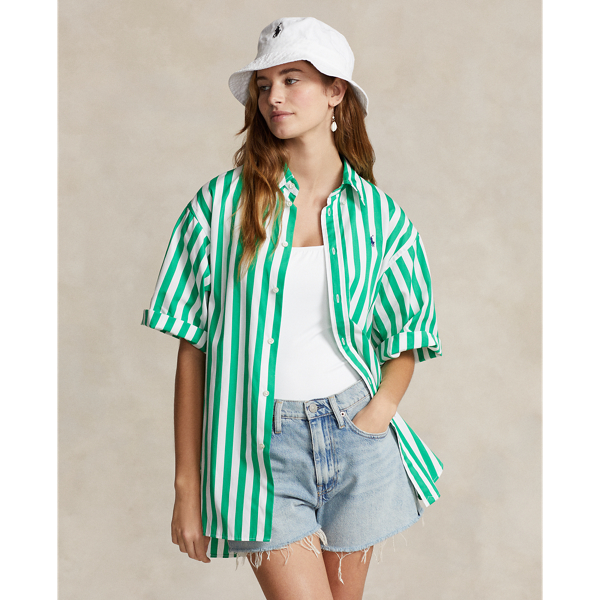 POLO RALPH LAUREN】リラックスド フィット ストライプド コットン 