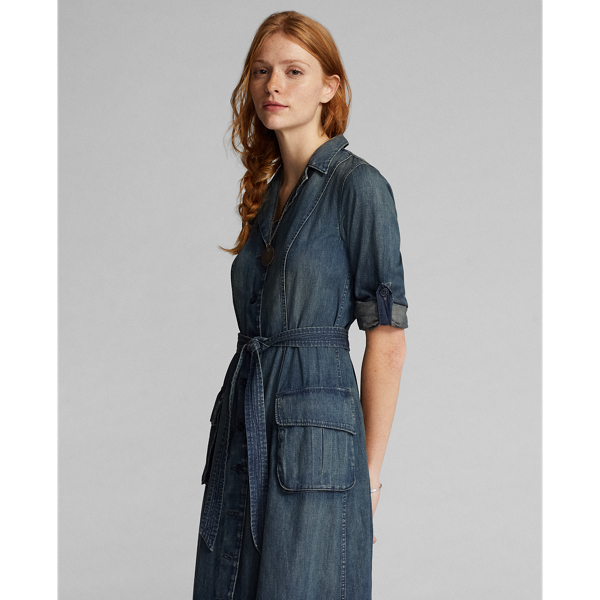 RRL】インディゴ デニム シャツドレス | (ワンピース/ドレス 