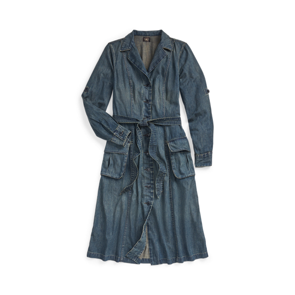 RRL】インディゴ デニム シャツドレス | (ワンピース/ドレス 