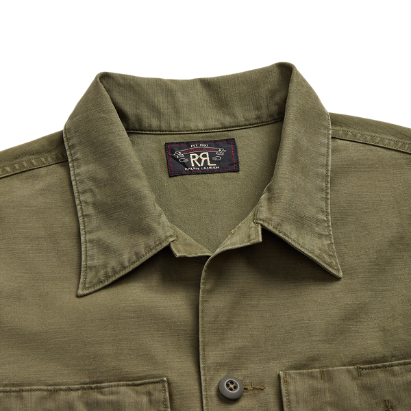 RRL】リバースサティーン オーバーシャツ | (トップス/シャツ/ブラウス ...