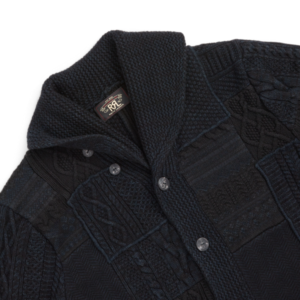 限定コレクション）インディゴ パッチワーク コットンウール  