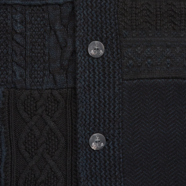 限定コレクション）インディゴ パッチワーク コットンウール  