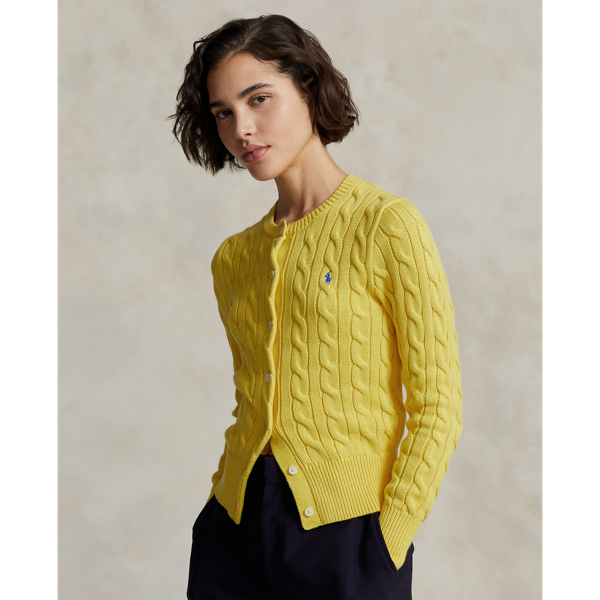 POLO RALPH LAUREN】ケーブルニット コットン クルーネック 