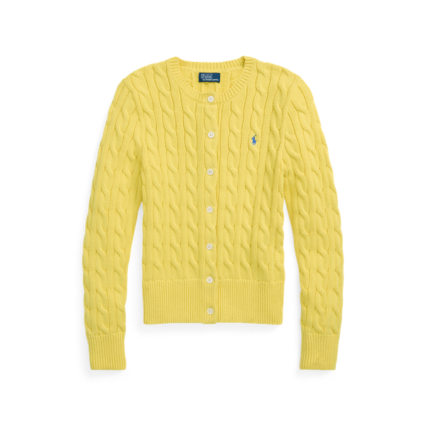 POLO RALPH LAUREN】ケーブルニット コットン クルーネック 