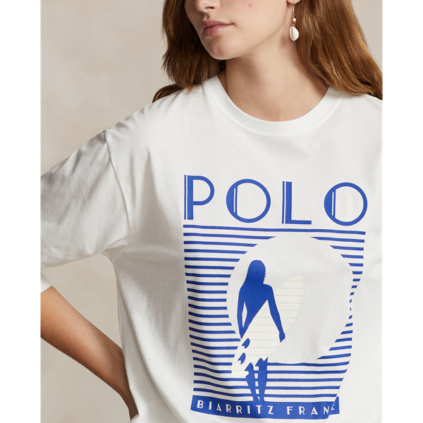 POLO RALPH LAUREN】グラフィック ロゴ ロングスリーブ Tシャツ  