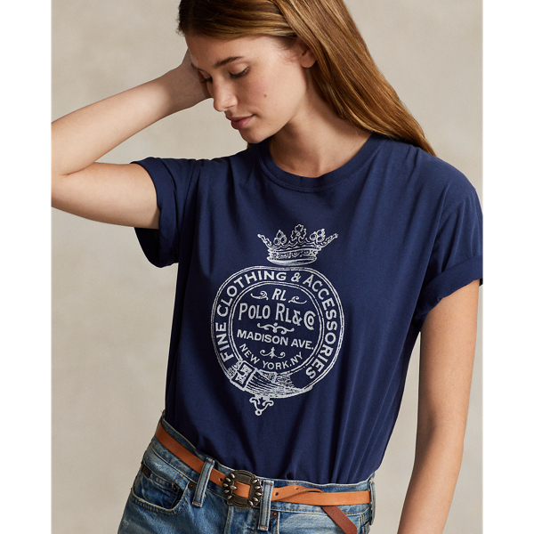 POLO RALPH LAUREN】クレストロゴ コットン ジャージー Tシャツ 
