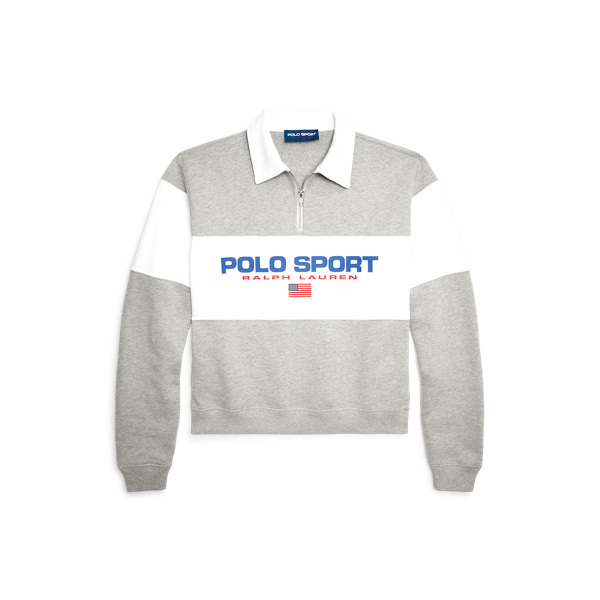 POLO RALPH LAUREN】Polo Sport ロゴ ハーフジップ フリース プル 
