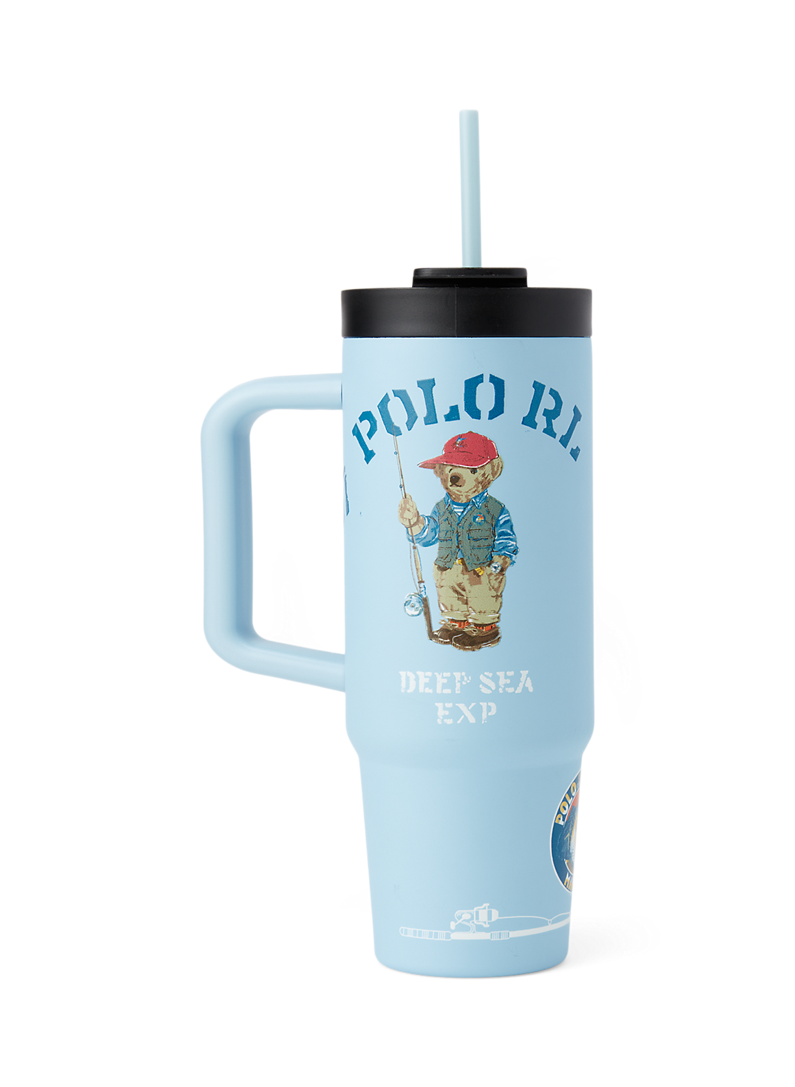 フィッシング Polo ベア ウォーター ボトル & ストロー