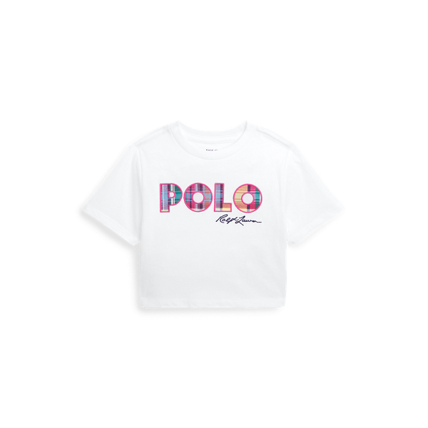 POLO RALPH LAUREN】マドラスロゴ コットン ジャージー ボクシー T 