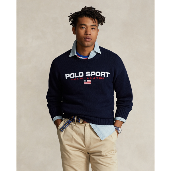 POLO RALPH LAUREN】Polo Sport ビッグ フィット コットン セーター 