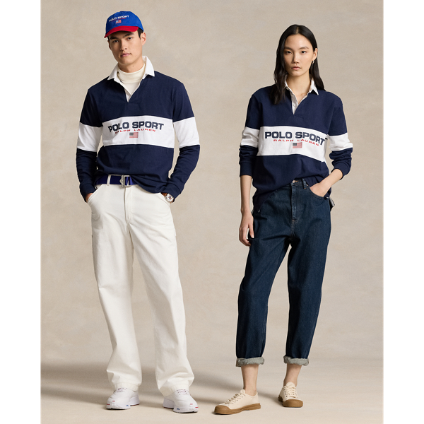 POLO RALPH LAUREN】Polo Sport クラシック フィット ラグビー シャツ 