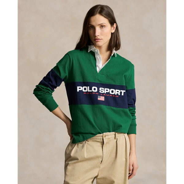 POLO RALPH LAUREN】Polo Sport クラシック フィット ラグビー シャツ 