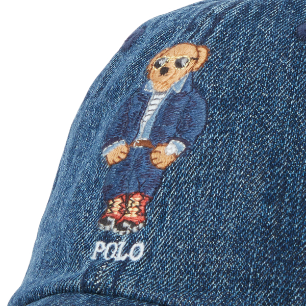 Polo ベア デニム ボール キャップ