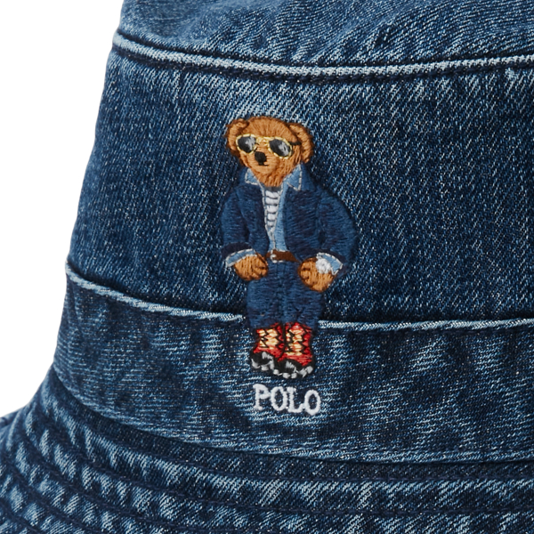 POLO RALPH LAUREN】Polo ベア デニム バケット ハット | (帽子/ハット)ブルー | ラルフ ローレン公式オンラインストア