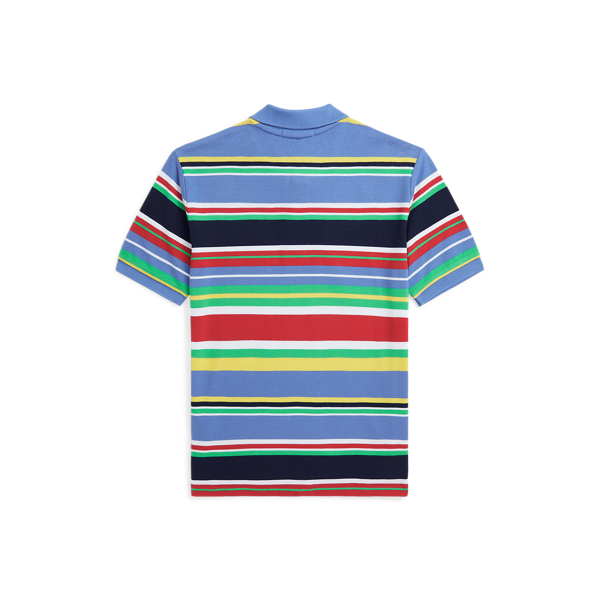 POLO RALPH LAUREN CHILDRENSWEAR】ストライプド コットン メッシュ ポロシャツ | (トップス/ポロシャツ)ブルー |  ラルフ ローレン公式オンラインストア