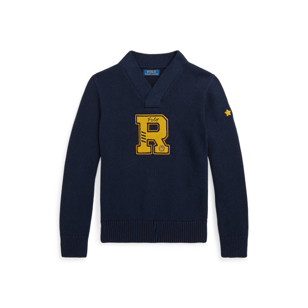 POLO RALPH LAUREN CHILDRENSWEAR】コットン レターマン セーター  