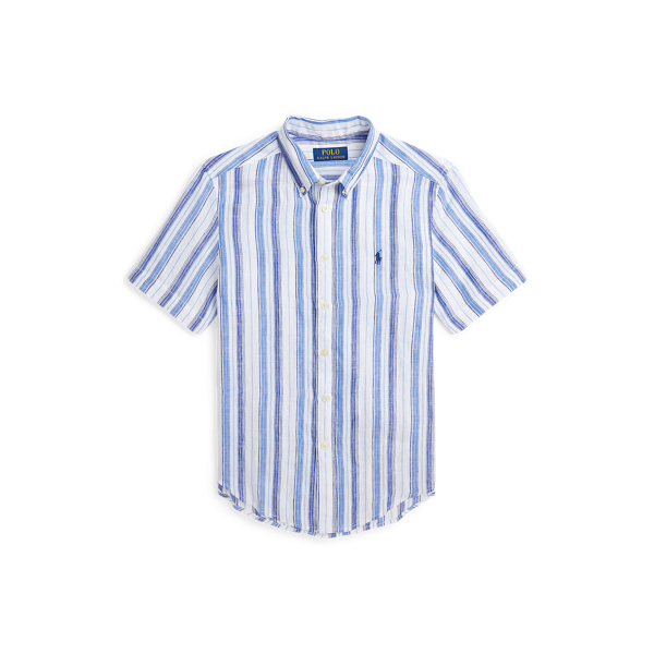 POLO RALPH LAUREN CHILDRENSWEAR】ストライプド リネン ショート 