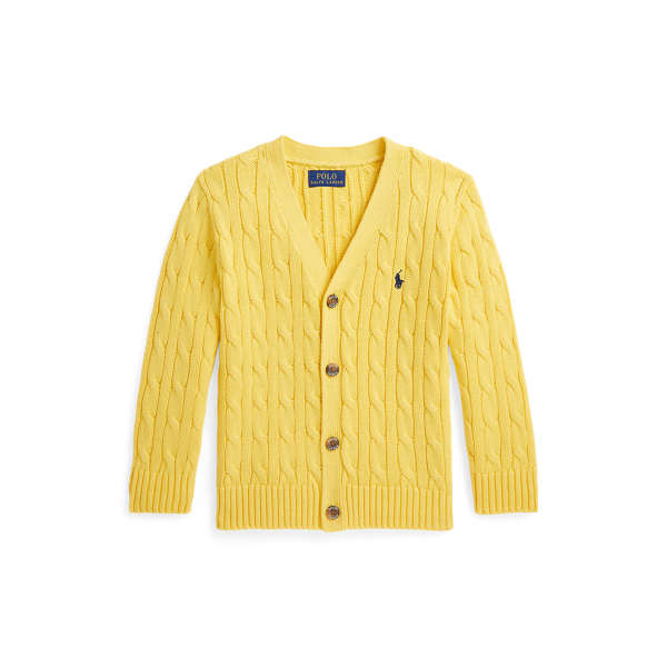 POLO RALPH LAUREN CHILDRENSWEAR】ケーブルニット コットン Vネック  