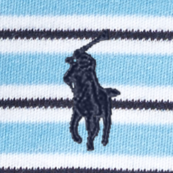 POLO RALPH LAUREN】ストライプド コットン ブランケット