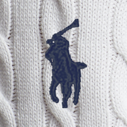 POLO RALPH LAUREN】ケーブルニット ポロシャツ | (トップス