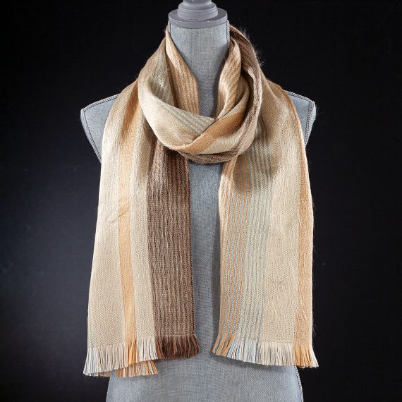 Elizabetta Men's Italian Silk Scarf - Soft Wool Lined - Reversible
