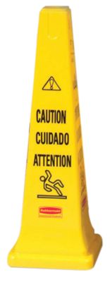 6276 36&quot; SAFETY CONE-CAUTION ENGLISH/SPANISH