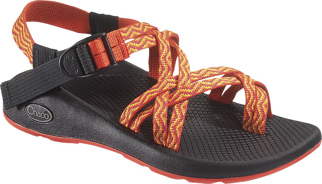 orange chaco sandals