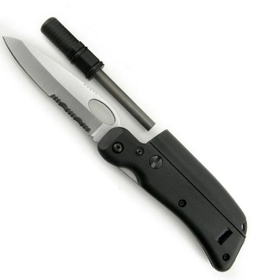 Tool Logic SL3 Folding Knife with Fire Starter AustinKayak