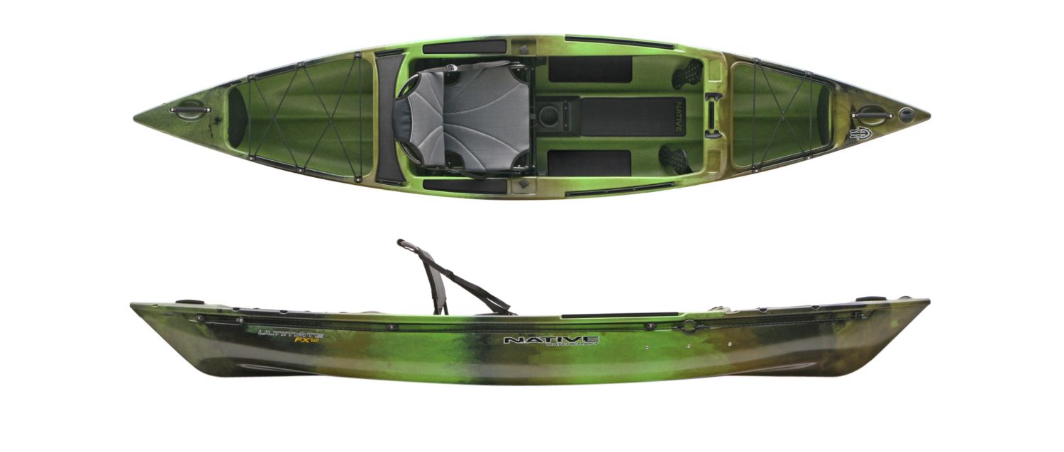 Native Watercraft Ultimate Fx 12 Kayak W Rudder Used - 