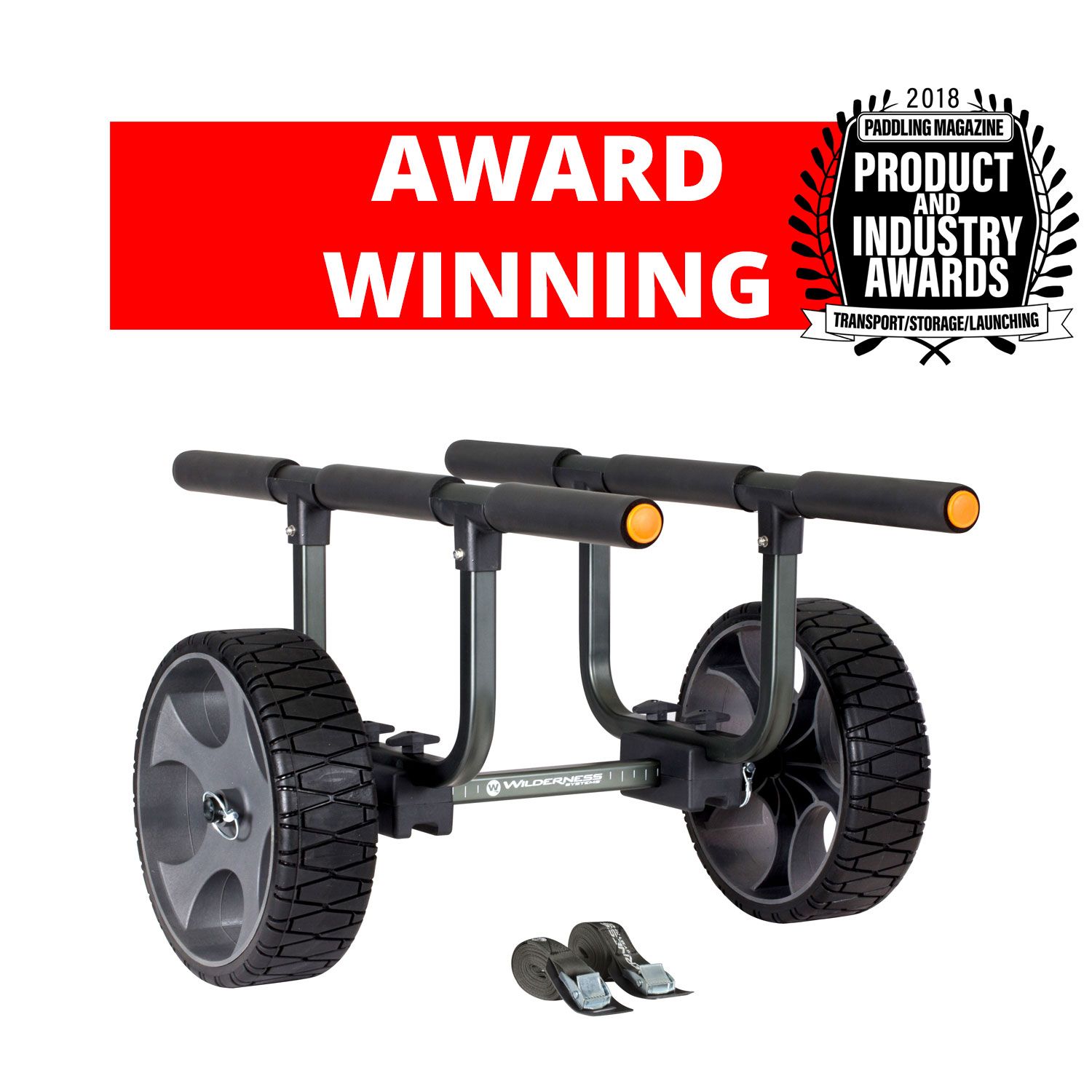 Wilderness Systems Heavy Duty Kayak Cart - Flat Free Wheels - AustinKayak