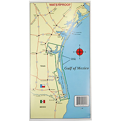 Hook-N-Line F115 Pêche Map for Lower Laguna Madre au Texas