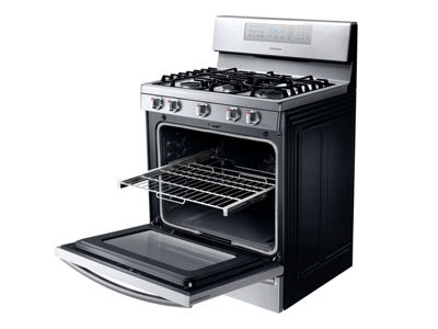 5.8 cu. ft. Gas Range with True Convection Ranges - NX58F5700WS/AA ...