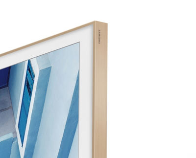 65" The Frame Customizable Bezel Beige/Light Wood Television & Home