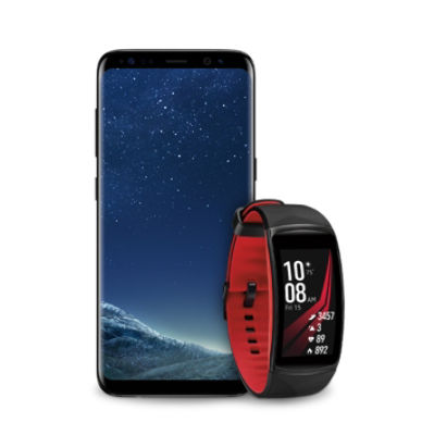 samsung gear fit2 pro small red