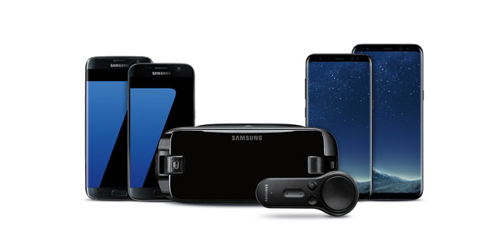 Gear VR headset with Galaxy phones