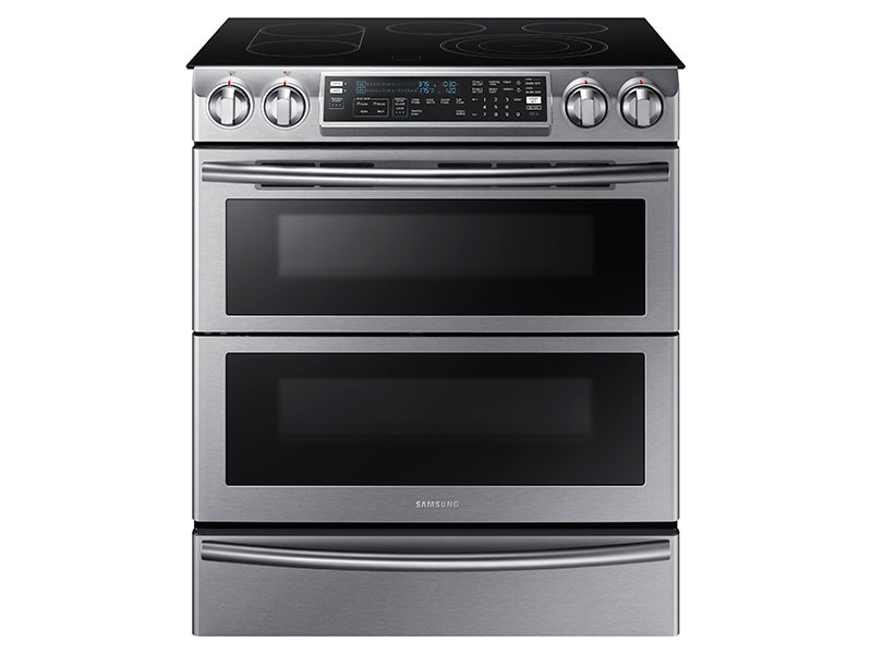 5.8 cu. ft. Slide-In Electric Flex Duo™ Range with Dual Door
