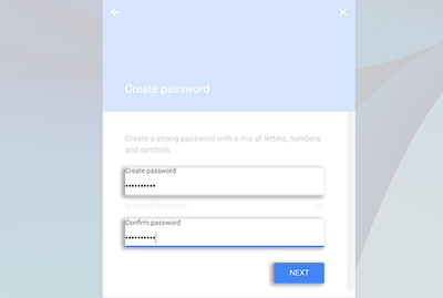 account create google chromebook plus enter select