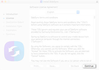 Sidesync for mac installation failed