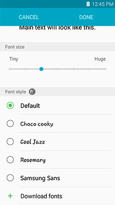 Samsung Cool Jazz Font Apk