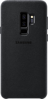 Galaxy S9+ Black Alcantara Cover Back