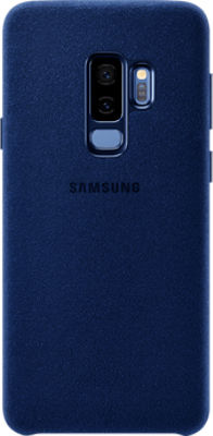 Galaxy S9+ Blue Alcantara Cover Back