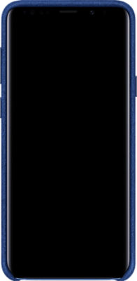 Galaxy S9+ Blue Alcantara Cover Front